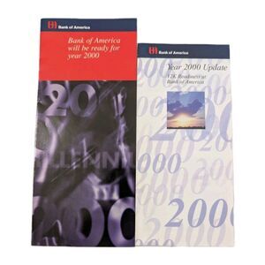 Vintage - Bank of America Y2K Year 2000 Brochure Set of 2 | MINT